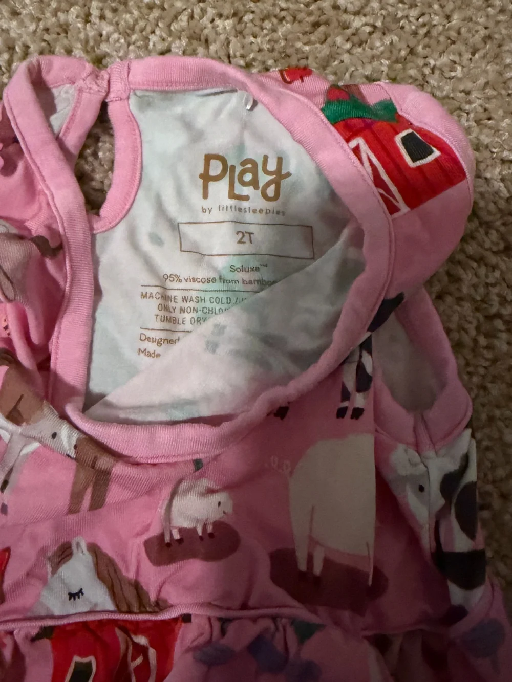 Little Sleepies Farm Romper